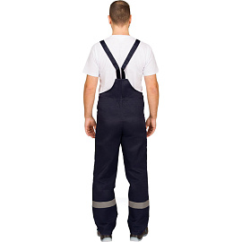 Полукомбинезон рабочий летний мужской л16-ПК с СОП синий (размер 56-58, рост 158-164)