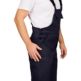 Полукомбинезон рабочий летний мужской л16-ПК с СОП синий (размер 56-58, рост 158-164)