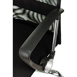 Кресло для руководителя Easy Chair 508 TTW чёрное (ткань/сетка/экокожа, металл)