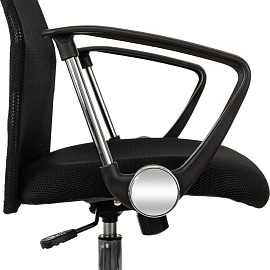 Кресло для руководителя Easy Chair 508 TTW чёрное (ткань/сетка/экокожа, металл)