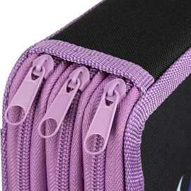 Пенал трехсекционный Комус Класс Единорог черный