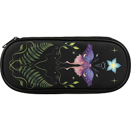 Пенал односекционный Комус Класс Сказочный лес черный