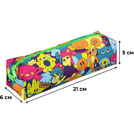 Пенал-косметичка односекционный Комус Класс Максики синий