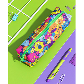 Пенал-косметичка односекционный Комус Класс Максики синий