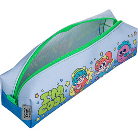 Пенал-косметичка односекционный Комус Класс Миники голубой