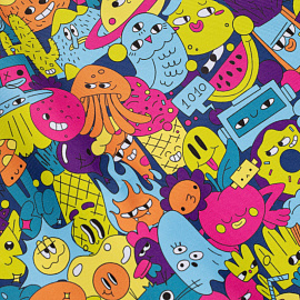 Мешок для сменной обуви Комус Класс Максики 360x470 мм синий с 1 отделением