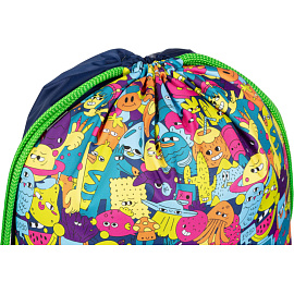 Мешок для сменной обуви Комус Класс Максики 360x470 мм синий с 1 отделением