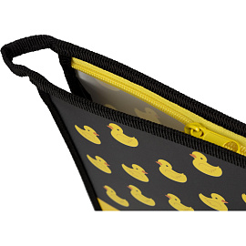 Папка для тетрадей Комус Класс Утки А5 пластик с 1 отделением на молнии