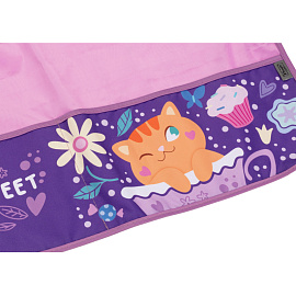 Фартук для труда Комус Класс Sweet сиреневый с нарукавниками