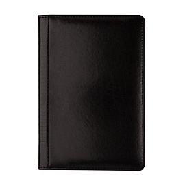 Ежедневник недатированный Image искусственная кожа A5 136 листов черный (золотистый обрез)