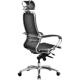 Кресло для руководителя Метта Samurai S-2.04 MPES черное (сетка, металл)