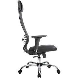 Кресло для руководителя Метта 11(MPRU) черное (сетка/ткань, металл)