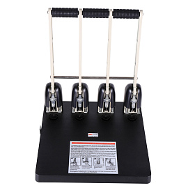 Дырокол Attache до 150 листов черный с линейкой