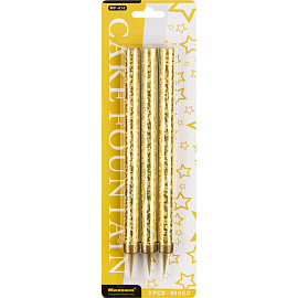 Набор свечей для торта Maxsem Фонтан 23 см (3 штуки в упаковке)