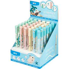 Ручка гелевая со стираемыми чернилами M&G Summer Cha Cha Cha синяя (толщина линии 0.35 мм)