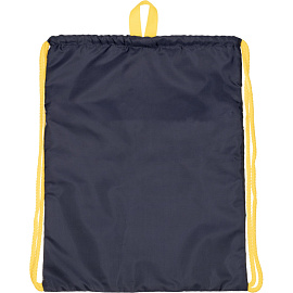 Мешок для сменной обуви Комус Класс Iron Bird 360х470 мм черный с карманом