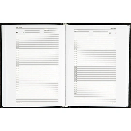 Ежедневник недатированный Attache Economy бумвинил А6 128 листов чёрный