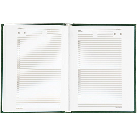 Ежедневник недатированный Attache Economy бумвинил А6 128 листов зелёный