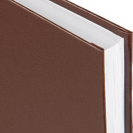 Ежедневник недатированный Attache Economy бумвинил А6 128 листов коричневый