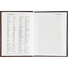 Ежедневник недатированный Attache Economy бумвинил А6 128 листов коричневый