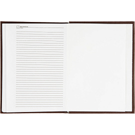 Ежедневник недатированный Attache Economy бумвинил А6 128 листов коричневый