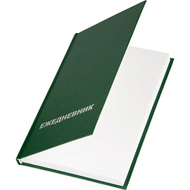 Ежедневник недатированный Attache Economy бумвинил А5 128 листов зелёный