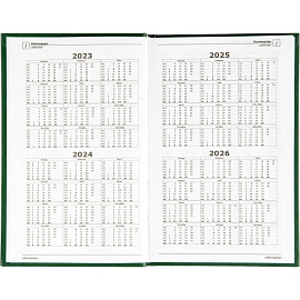 Ежедневник недатированный Attache Economy бумвинил А5 128 листов зелёный