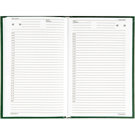 Ежедневник недатированный Attache Economy бумвинил А5 128 листов зелёный