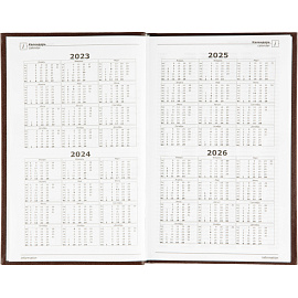 Ежедневник недатированный Attache Economy бумвинил А5 128 листов коричневый