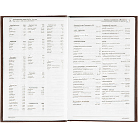 Ежедневник недатированный Attache Economy бумвинил А5 128 листов коричневый