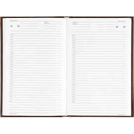 Ежедневник недатированный Attache Economy бумвинил А5 128 листов коричневый