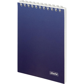 Блокнот Attache Градиент А6 60 листов синий в клетку гребень УФ-лак (102х146 мм)