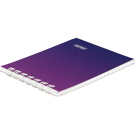 Блокнот Attache Градиент А7 40 листов фиолетовый в клетку гребень УФ-лак (102х74 мм)