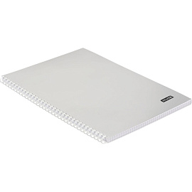 Бизнес-тетрадь Attache А4 96 листов в клетку на спирали (обложка серебристая, тиснение фольгой)