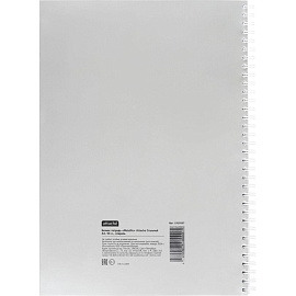 Бизнес-тетрадь Attache А4 96 листов в клетку на спирали (обложка серебристая, тиснение фольгой)