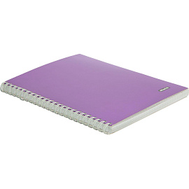 Бизнес-тетрадь Attache Metallic А5 96 листов фиолетовая в клетку гребень фольга (204х146 мм)