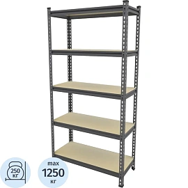 Стеллаж металлический Everest Beamy Simple (5 полок, 900х300х1800 мм)