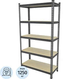 Стеллаж металлический Everest Beamy Simple (5 полок, 900х500х1800 мм)