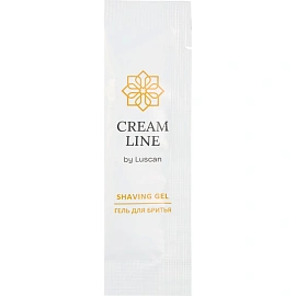 Набор бритвенный Luscan Cream Line флоупак (бритва, гель для бритья, 200 штук в упаковке)
