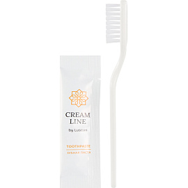 Набор зубной Luscan Cream Line флоупак (зубная щётка, зубная паста, 300 штук в упаковке)
