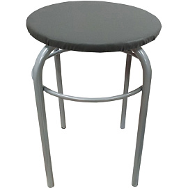 Табурет Сатурн 18 серый (искусственная кожа, металл)