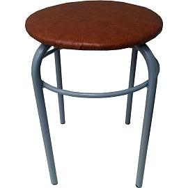 Табурет Сатурн 18 коричневый (искусственная кожа, металл)