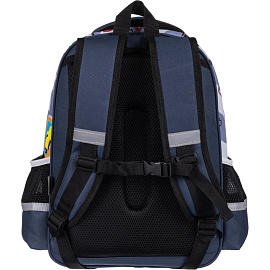 Рюкзак ортопедический Комус Класс Стикеры черный с двумя отделениями