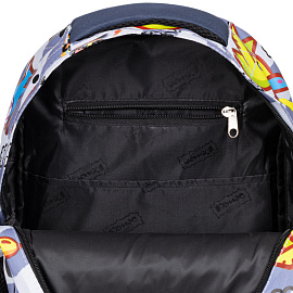 Рюкзак ортопедический Комус Класс Стикеры черный с двумя отделениями