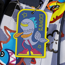 Рюкзак ортопедический Комус Класс Стикеры черный с двумя отделениями