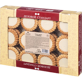 Печенье сдобное Деловой Стандарт с кремом 470 г