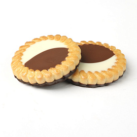 Печенье сдобное Деловой Стандарт Неробьянко с шоколадно-ореховой начинкой 470 г