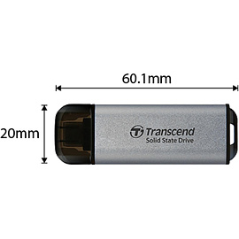 Внешний жесткий диск SSD (накопитель) Transcend ESD300 512 ГБ USB 3.1 (TS512GESD300S)