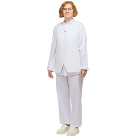 Жилет для пищевого производства у17-ЖЛ ХАССП внутренний белый тиси утеплённый (размер 48-50, рост 170-176)