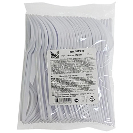 Вилка одноразовая Green Mystery белая 162 мм (50 штук в упаковке)